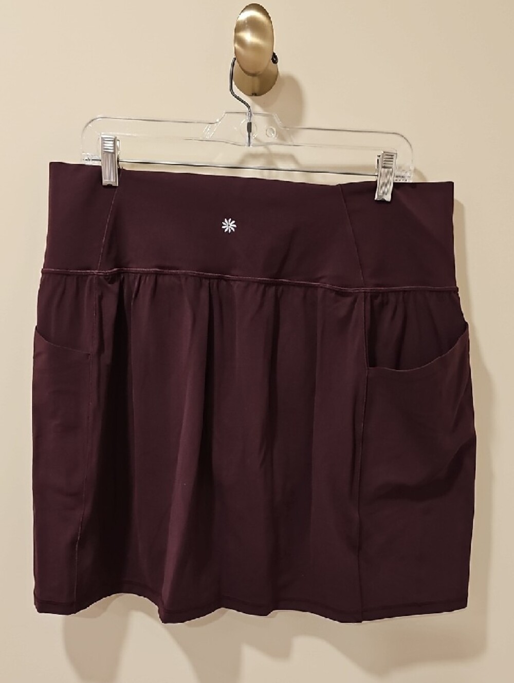 Athleta Salutation Stash 16.5" Skort; Size 1X; Spiced Cabernet - Picture 5 of 13